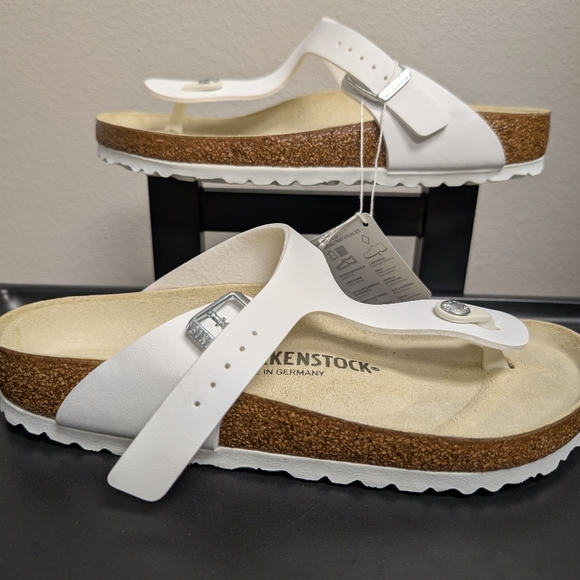 Birkenstock Gizeh Sandals – White – Women’s Size 39 (US 8-8.5) - Picture 1 of 4
